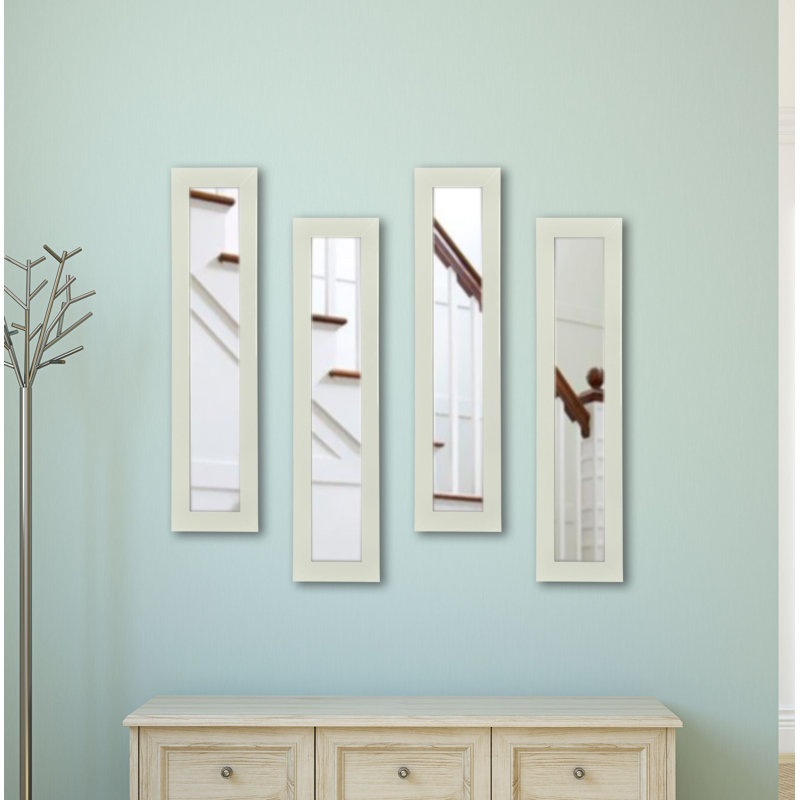 Scioli Wood Flat Wall Mirror, 27.5" H x 13.5" W
