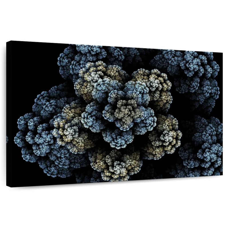 Brampt fleur fractale, H 32 po x l 48 po