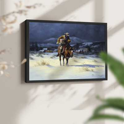 Bringing Christmas Home -Framed Print - Restickable