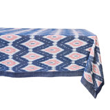 Ikat 18" x 90" Table Runner - Blue/Pink