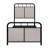 Twin Size, Metal Platform Bed, Linen Upholstery, Fabric Head Board, Foot Structure, Long - Lasting, Noise Functioning, Quick Assembly Without Complexity, No Box Spring Needed, 250 Lbs Capacity Bed