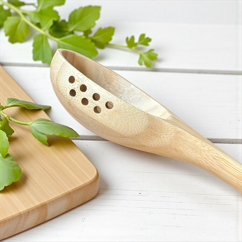 Bamboo Straining Spoon