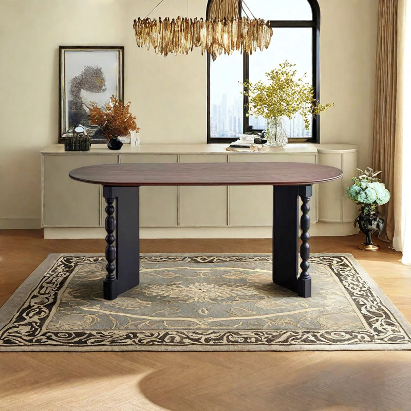 La table de salle à manger confortable est élégante et exquise., H 29,52 po x L 62,99 po x l 31,49 po