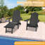 Chaise Adirondack pliante avec repose-pieds Wister-543699942