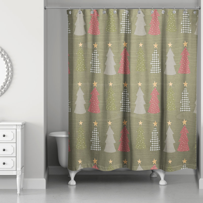 Rideau de douche simple Dolphine, Vert