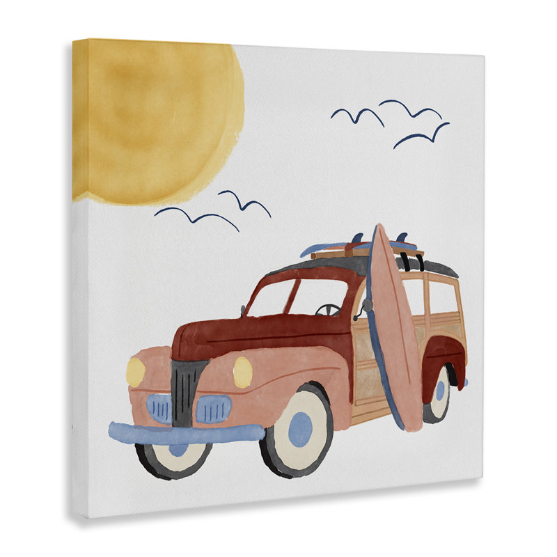 «Summer Surf Wagon» par Carrie Cantwell, H 24 po x l 24 po