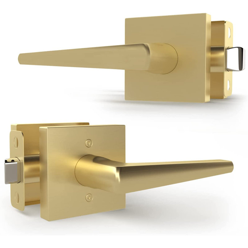 Ensemble de poignées de verrouillage de porte réversible à levier Mega Handles pour couloir, garde-robe et salle de bain | Conception en acier inoxydable robuste | Installation facile