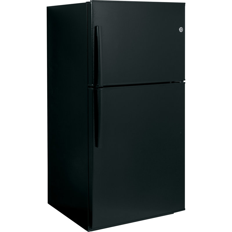 GE® ENERGY STAR® 21.1 Cu. Ft. Top-Freezer Refrigerator, Black