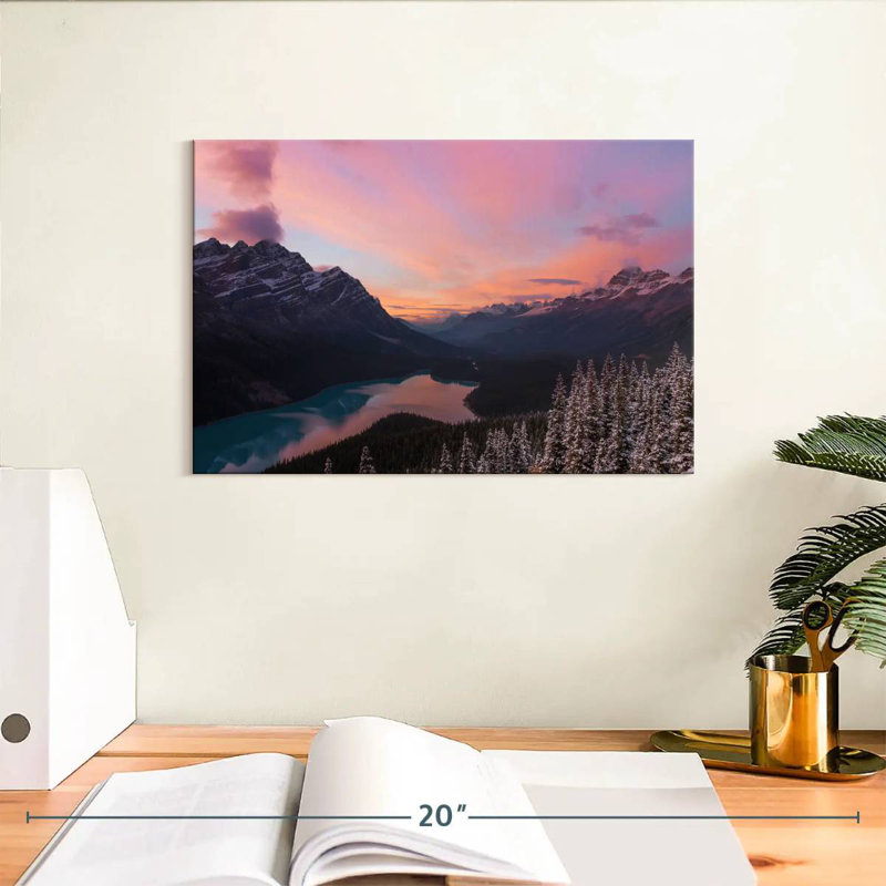 Alvord Scenic Banff Mountain Landscape, 8" H x 12" W