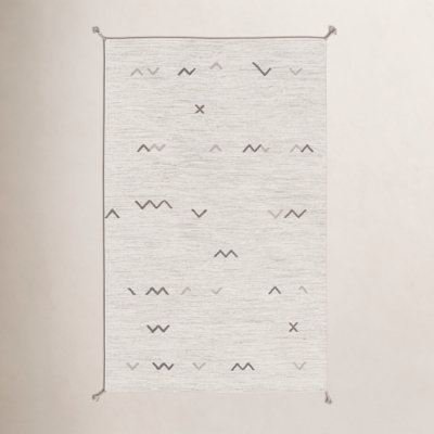 Bodie Light Gray Brown Hand-Woven Wool Rug