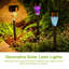 Paquet de 6 lumières de sentier solaires extérieures, Ip44 imperméable, éclairage 8H, coquillages colorés pour le jardin / l'allée