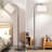 Modern Arc Floor Lamp With Adjustable Shade, 3 Color Temps & Heavy Base For Living Room, Bedroom, Office