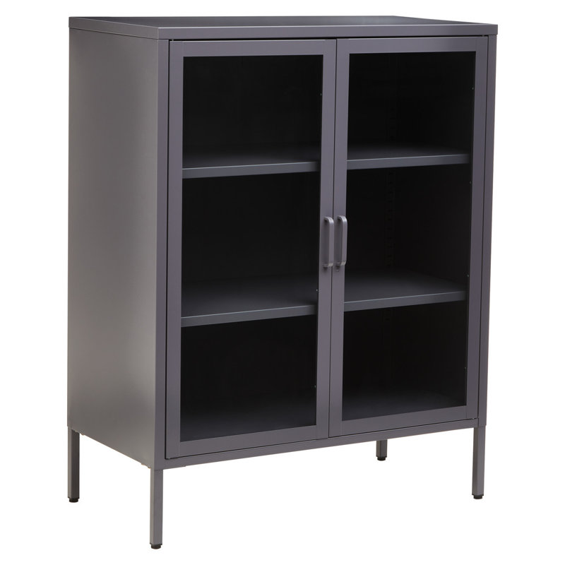 Juwaun 2 -Door 2 -Shelf, Grey