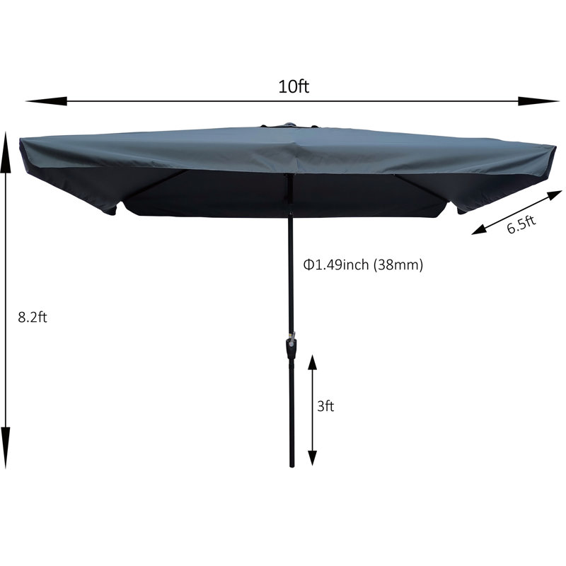 Outdoor Waterproof Patio Umbrella With Advanced Features For Ultimate Comfort