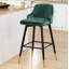 74Cm/65Cm Swivel Velvet Upholstered Counter & Bar Stool With Metal Frame -1846009925-1871061205