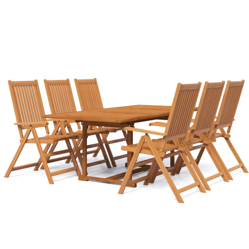Jamayne Rectangle 4 - Person Dining Set, Grey, 75cm H x 150cm W x 100cm D