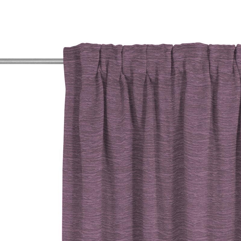 Polyacrylic Opaque Pinch Pleat Curtain Panel, Berry, 132cm Width x 325cm Drop