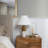 Modern Two Tone Cylinder Marble And Brass Metal Base Table Lamp-100852276
