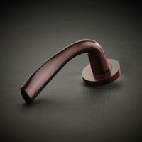 Siena Latch Door Handle, Etna Bronze