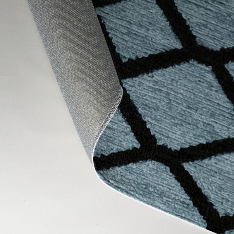 Tapis gris intérieur et extérieur Trellis, Rectangle 5 pi x 7 pi