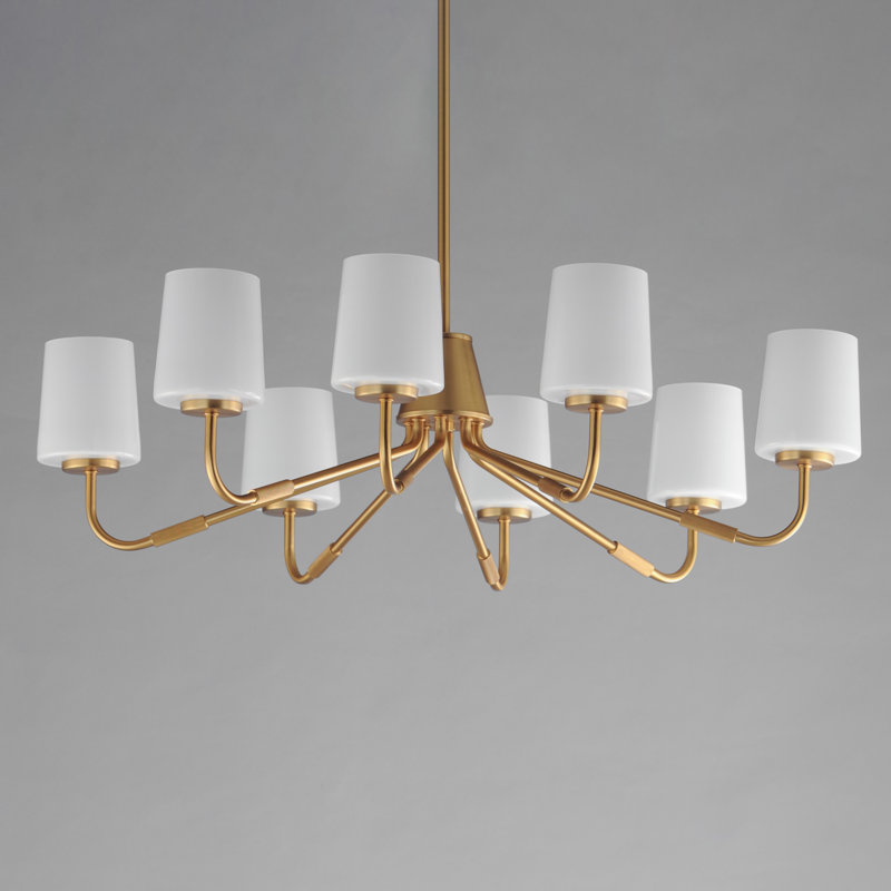 Durham-Chandelier, Natural Aged Brass