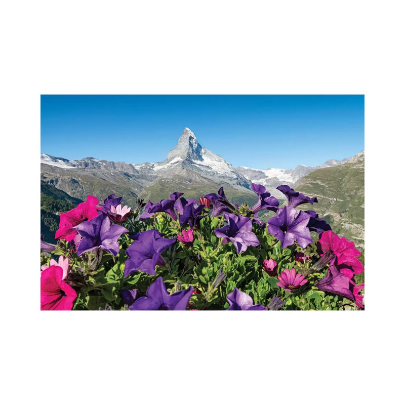 The Matterhorn In Spring by Jan Becke - Wrapped Canvas Print, 101.6 cm H x 66.04 cm W