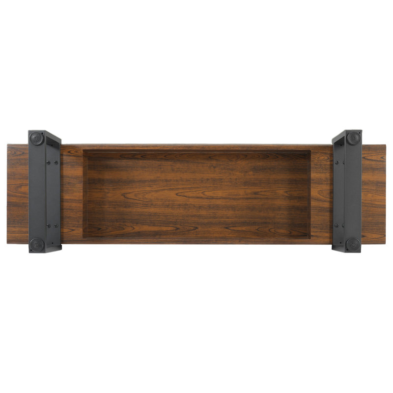 Banc en bois 59 po pour la chambre à coucher, Espresso