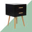 Aarush 40cm W Solid + Manufactured Wood Bedside Table-40551848