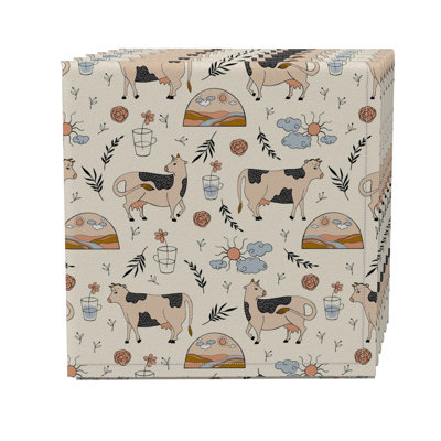 Cotton Twill Animals/Nature Square Napkin