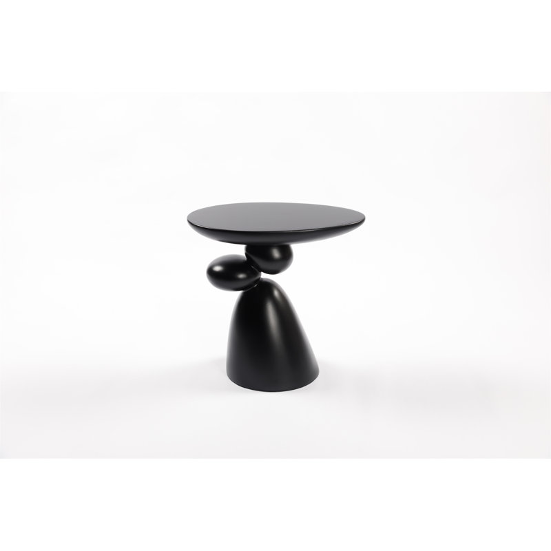 Table de bout Lucky Stone, Noir