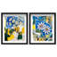 Blue Sunshine Set Shadowbox Floral & Botanical Print by Oliver Gal, Black Frame, 16 x 20-2089161041-2089161049