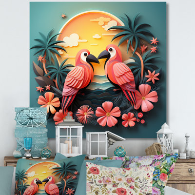 Pink Tropical Toucans - Bird Wall Art