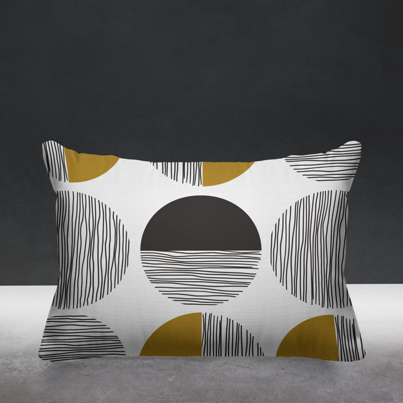Coussin intérieur / extérieur Dubo, Jaune