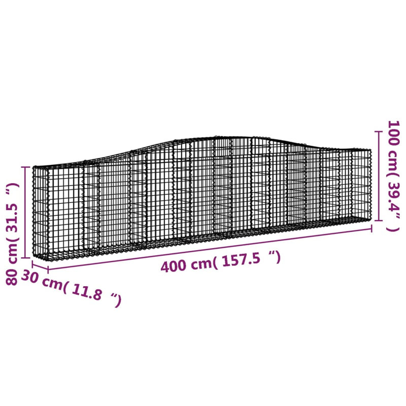 Arhaan White Metal Yard/Privacy Fence, 100cm H x 400cm W x 30cm D
