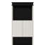 Lit escamotable double avec bureau, tablettes et armoires de rangement