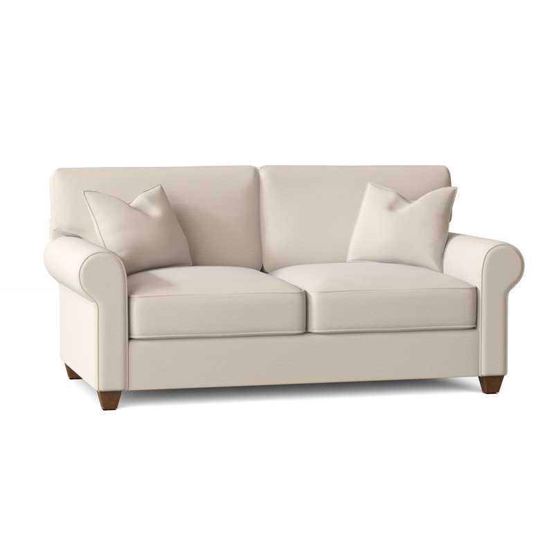 Upholstered 84'' Sofa, Bayou Natural Washable Canvas