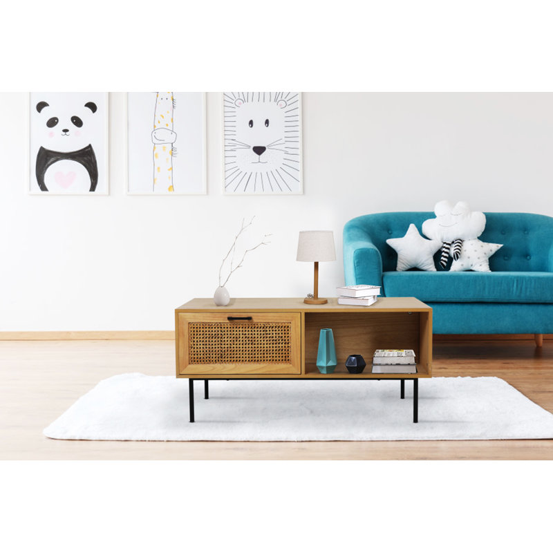 Abbottstown Four Leg Coffee Table with Storage