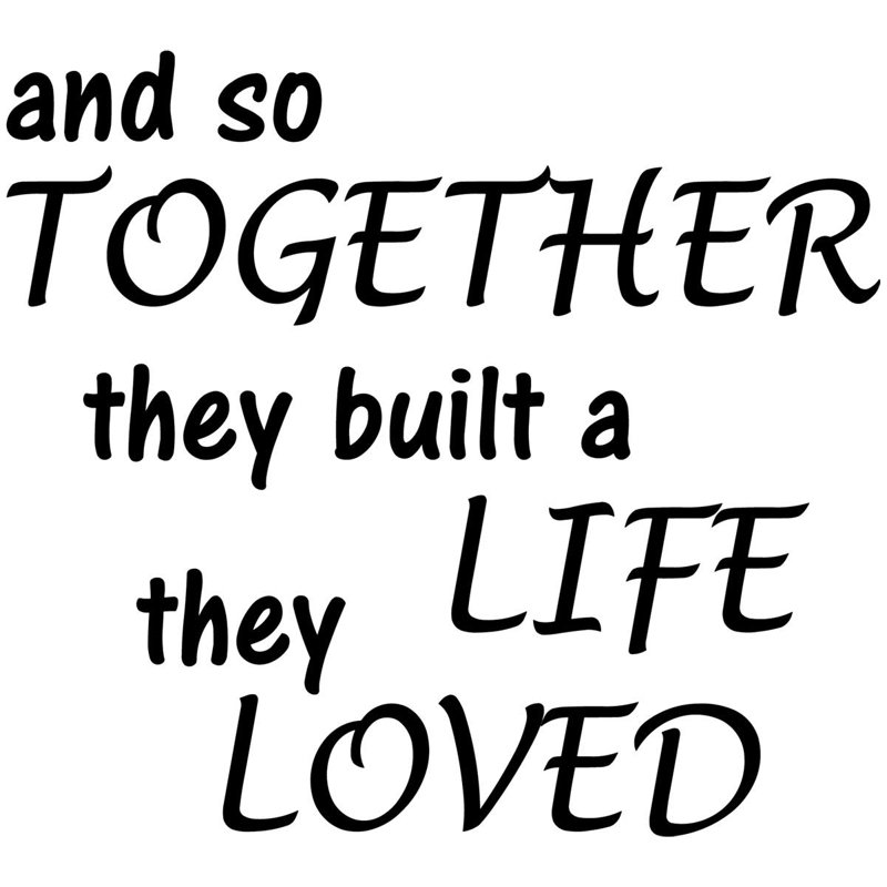 Text & Numbers Wall Decal