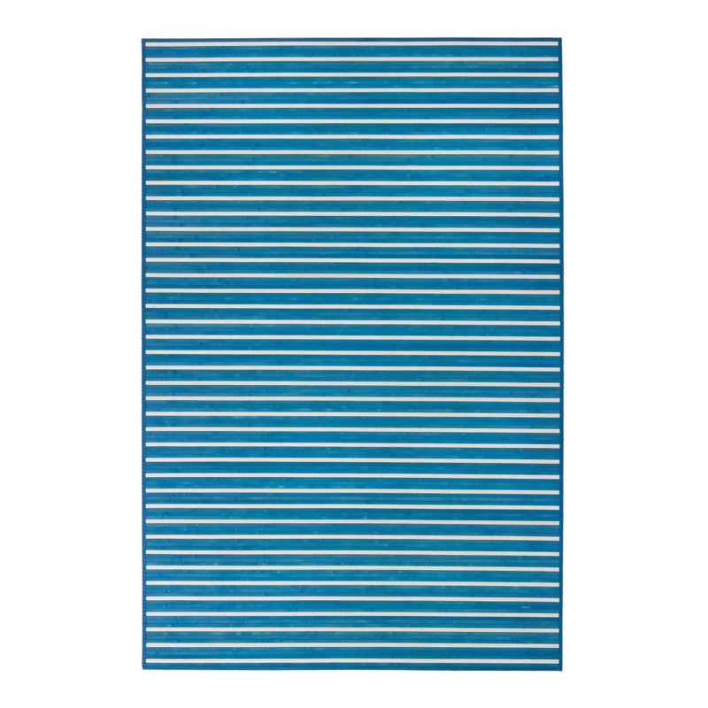 Matherville Striped Indoor Rug, Rectangle 6' x 9'