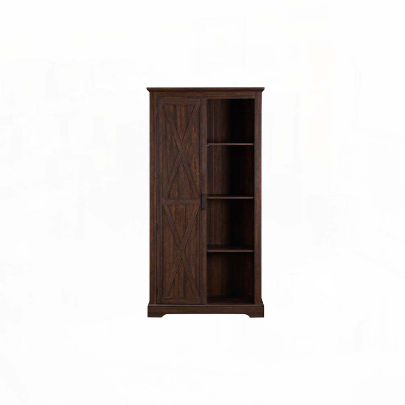 Armoire de rangement de style campagnard, Espresso