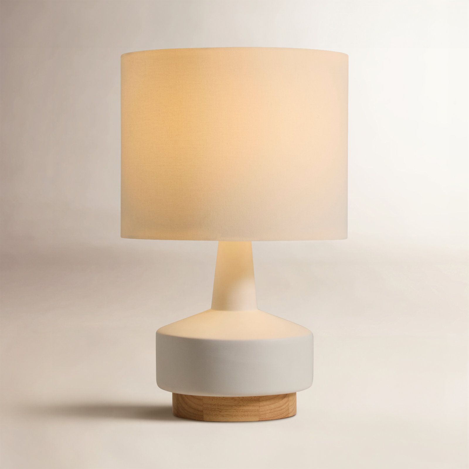 Aleksi Ceramic Table Lamp, White