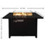 Table de foyer d'extérieur en acier avec couvercle Sedillo H 25 po x l 42 po Sedillo-202193062