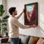 Canyon Peaks Art Deco - Framed Print-1831556018-1831556014