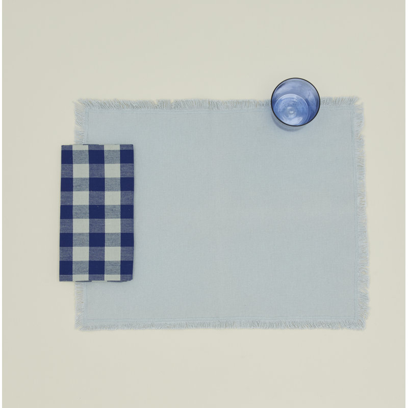 Essential 100% Cotton Napkins, Blue/Sky