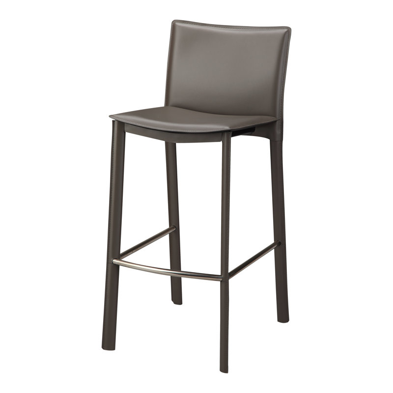 Panca Counter Stool, Cream Faux Leather, Counter Stool (26" Seat Height)