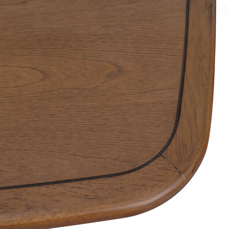 Tablette de rangement moderne en bois avec finition noyer