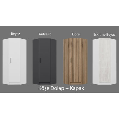 Rashay 100% MELAMINE COATED PARTICLE BOARD Wardrobe