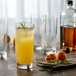 Fancy Juice Glasses Set, Pineapple Shape Glass for Water 6 pis