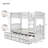 Twin Over Twin Trundle Bed With 3 Drawers-2056697243