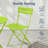 Folding Patio Bistro Set-385481148